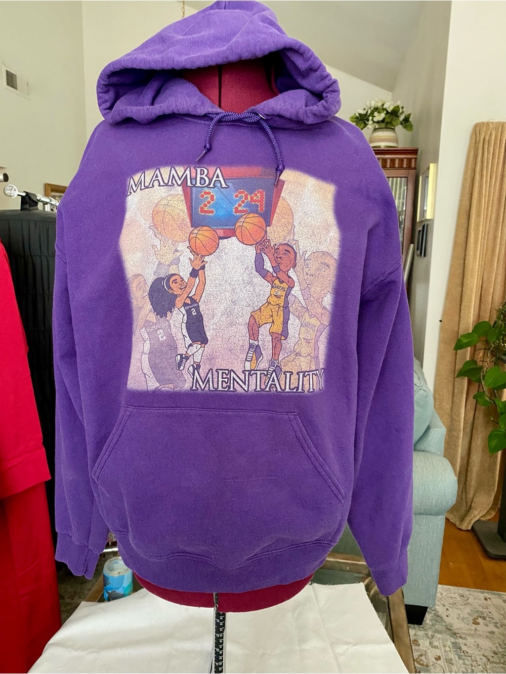 Jerzees Purple Hooded Sweatshirt